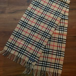 Vintage Burberry Cashmere Scarf
